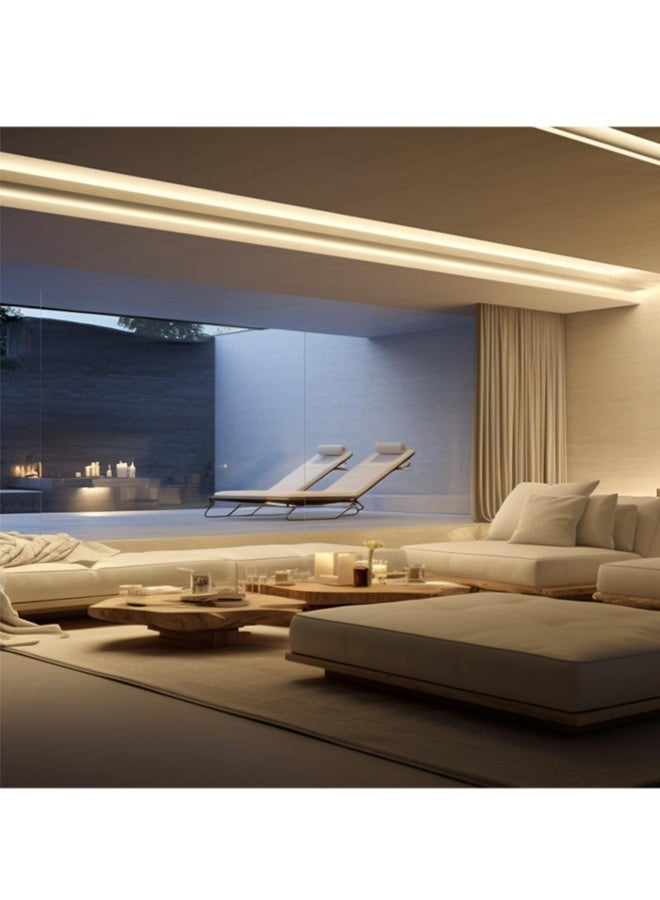 Home Decor Led 12V Warm White LED Strip Lights,Flexible Silicone Neon Rope Light, Waterproof, Cuttable, Dimmable & Linkable, for Cabinet, Ceiling, Wall, Bedroom, Kitchen, Garage - Image 4