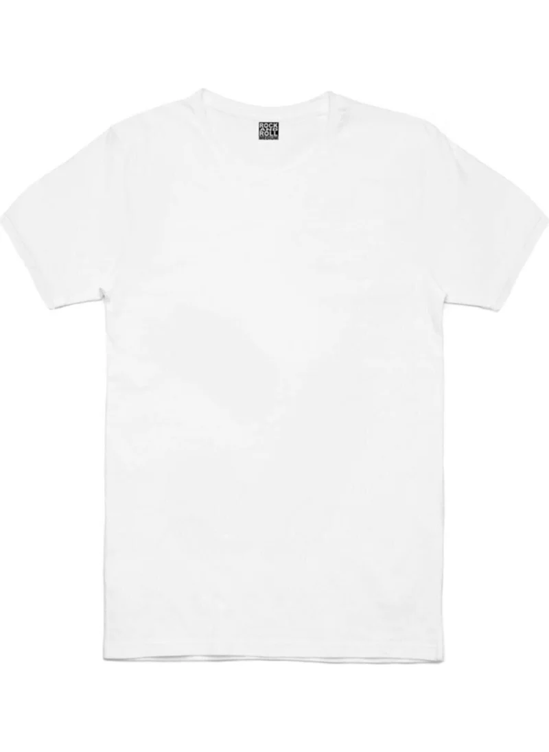 Rock&Roll Plain, Unprinted White, Navy Blue Women's 2-Piece Eco Pack T-Shirt