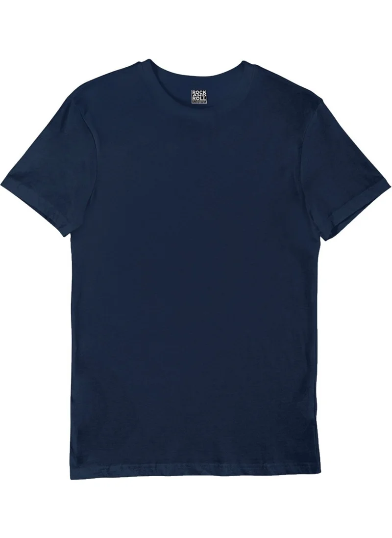 Rock&Roll Plain, Unprinted White, Navy Blue Women's 2-Piece Eco Pack T-Shirt