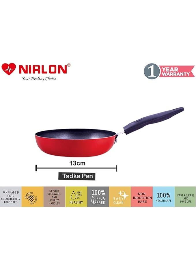 Nirlon Non Stick cookware Set of 4 Pieces Combo for Tadka Pan -Uttapam - Tawa - Casserole - Image 2