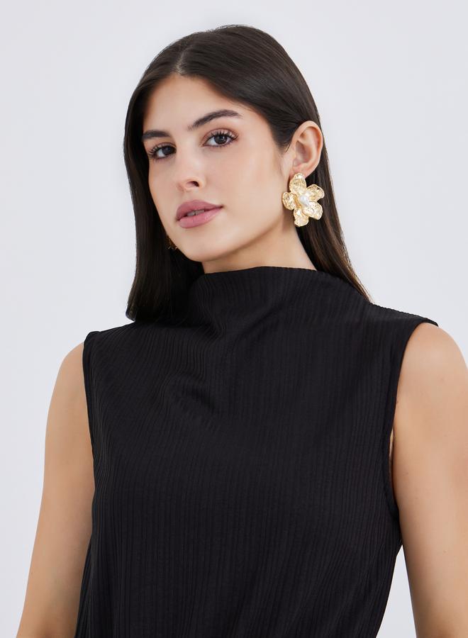 Styli Black Sleeveless Sheath Maxi Dress - Image 4