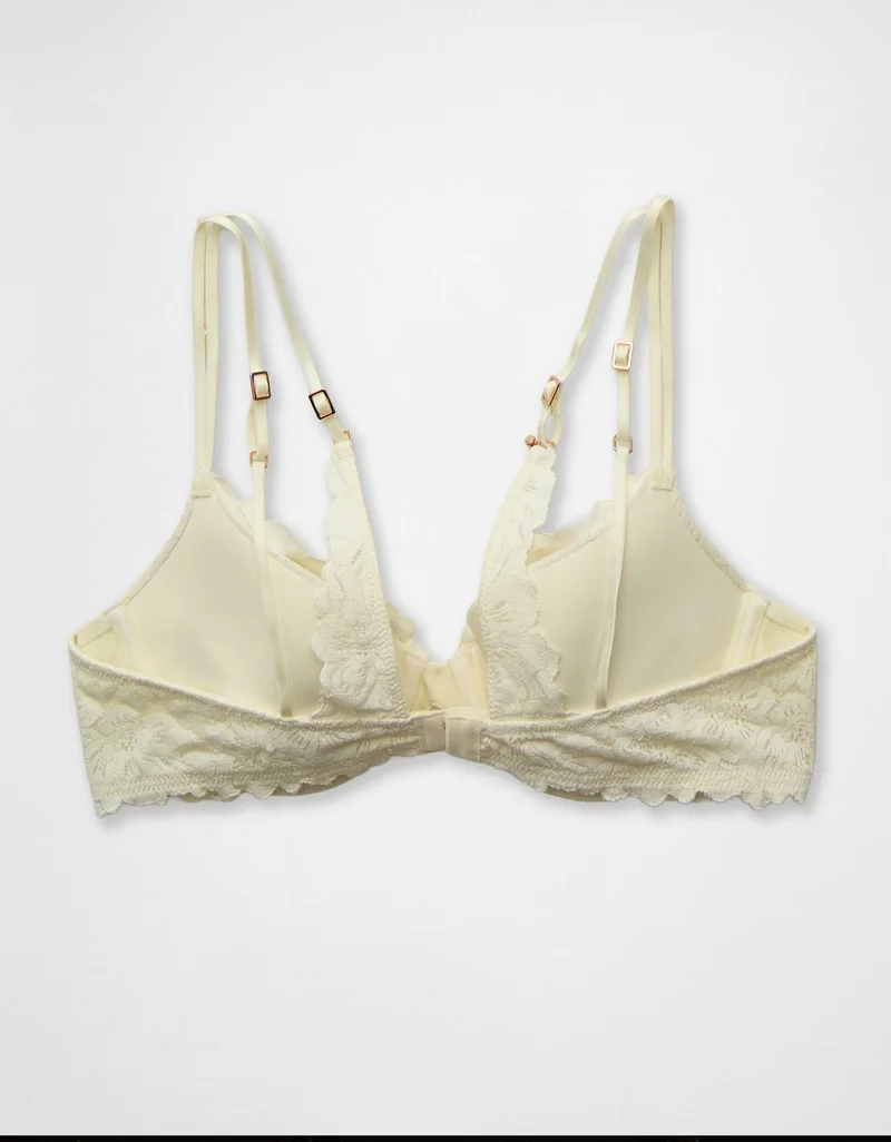 Aerie  Aerie Show Off Rosey Lace Demi Push Up Bra for Women | Best Price UAE