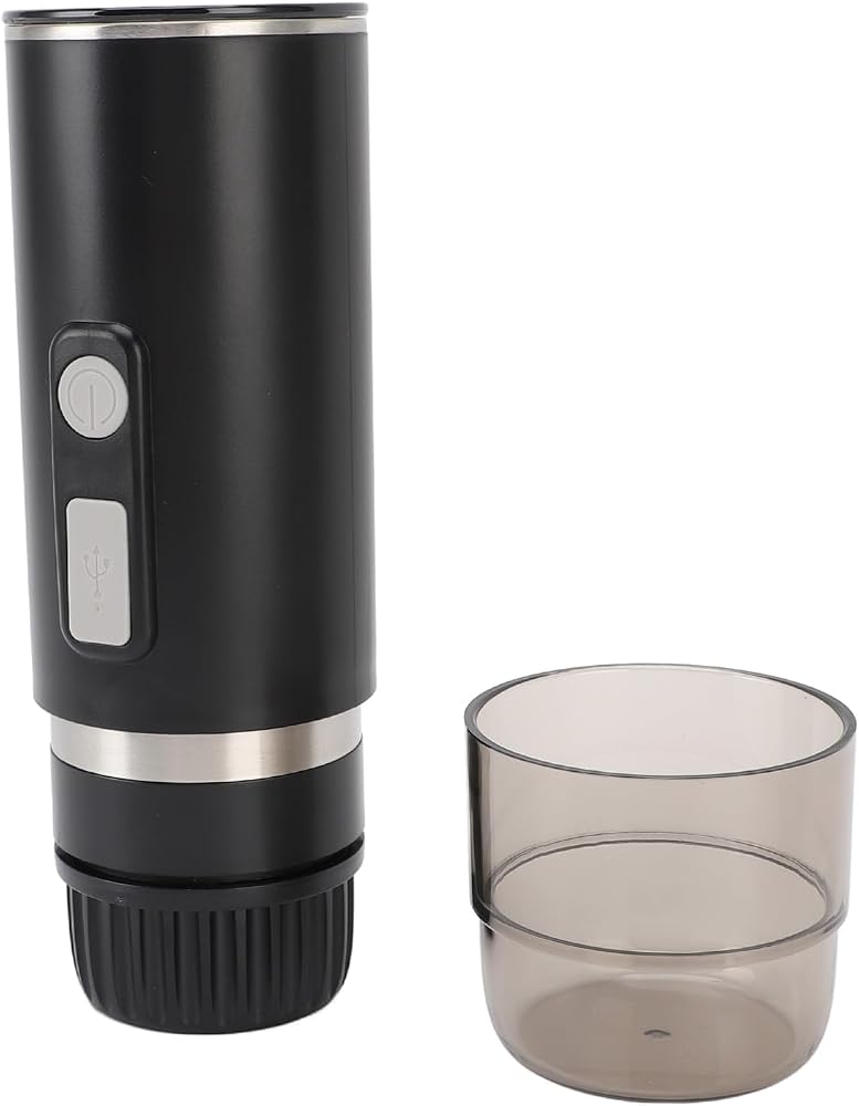 Bewinner Portable Electric Espresso Machine for Camping & Car Travel, 110ml Rechargeable Handheld Capsule Coffee Maker, Automatic Battery Operated Coffee Machine - Image 1