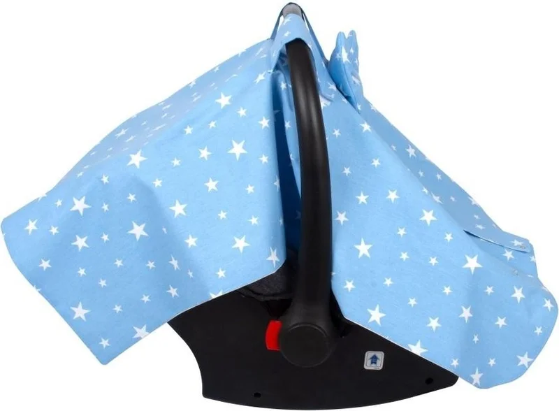 Sevi Bebe Sevi Baby Bow Baby Carrier Cover Blue Star Pattern