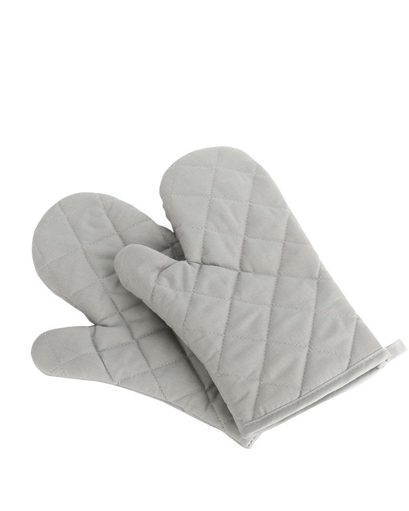 Oven Mitts, Premium Heat Resistant Kitchen Gloves Cotton & Polyester Quilted Oversized Mittens, 1 Pair Pink - Image 1