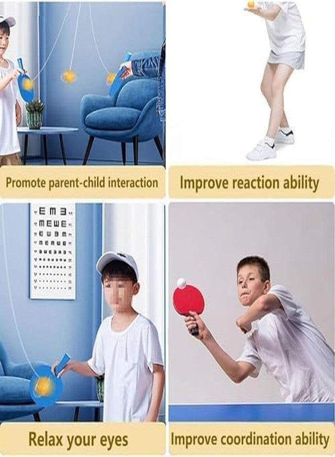 Riviox Table Tennis Indoor Set - 2 Rackets, 6 Balls, Adjustable Hanging System for Home Sparring, Fun Family Game, & Skill Improvement - Image 2