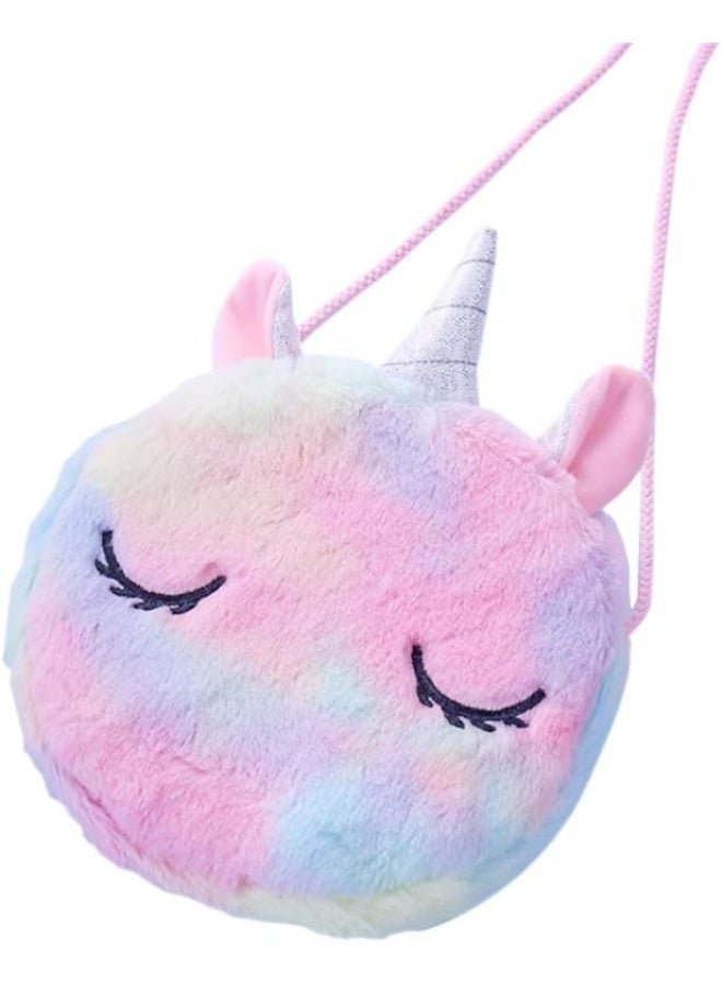 Unicorn Girls Crossbody Bag – Colorful Kids Shoulder Sling Bag with Adjustable Strap, Lightweight Travel & Everyday Bag (Multicolor) - Image 1