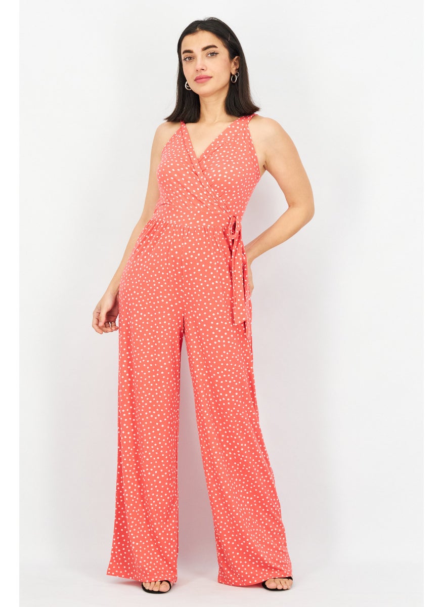 Women Polka Dots Sleeveless Jumpsuit, Pink - pzsku/Z9277664697CF0EE58348Z/45/_/1724351033/c0dba8f8-4984-403a-a4d8-a75866c6a639