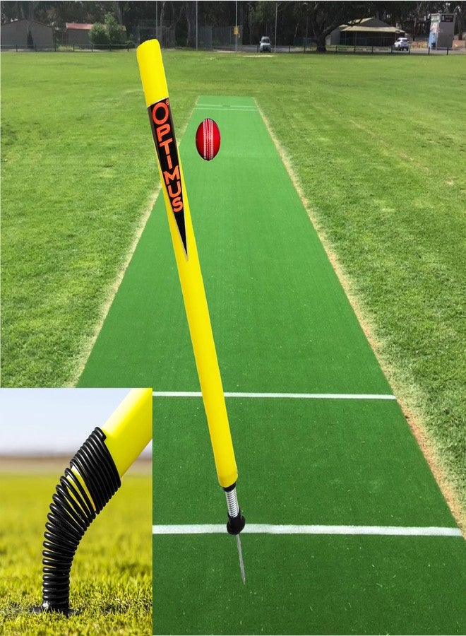 أوبتيموس هدف بلاستيكي للكريكيت من أوبتيموس®، قطعة واحدة - زنبرك فولاذي مرن ووتد أرضي - AA - Image 1