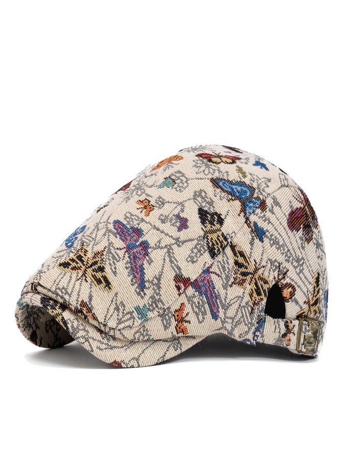 CNUSER Cotton Newsboy Cap,Breathable Ivy Gatsby Cabbie Beret Hat for Men's Women Driving Hunting Golf - Image 1