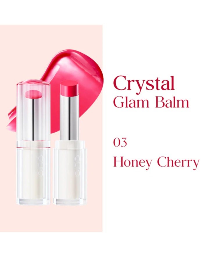 CLIO Crystal Glam Lip Balm-03 Honey Cherry - Image 2