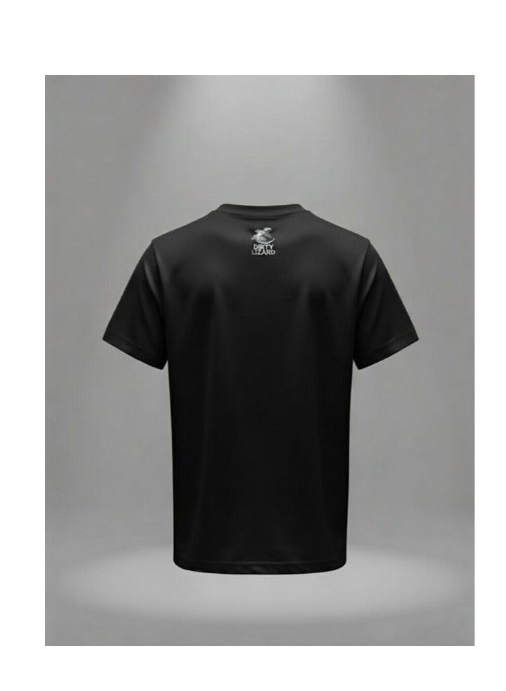 black t-shirt with image 100% cotton 1 - Image 2