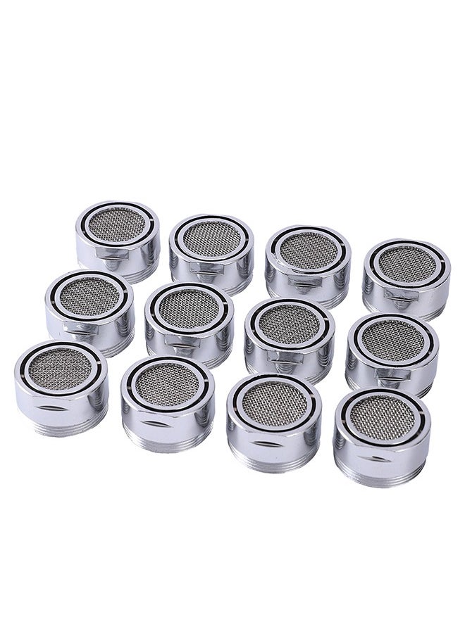 LAWAZIM Plastic Faucet Aerator Set - 12 Piece - Kitchen Bathroom Sinks Faucet Flow Restrictor, ABS Plastic Water Saving Aerator Tap Parts, LeakProof, Male thread Screw-on Universal Fit Bulk Pack.  - Image 2