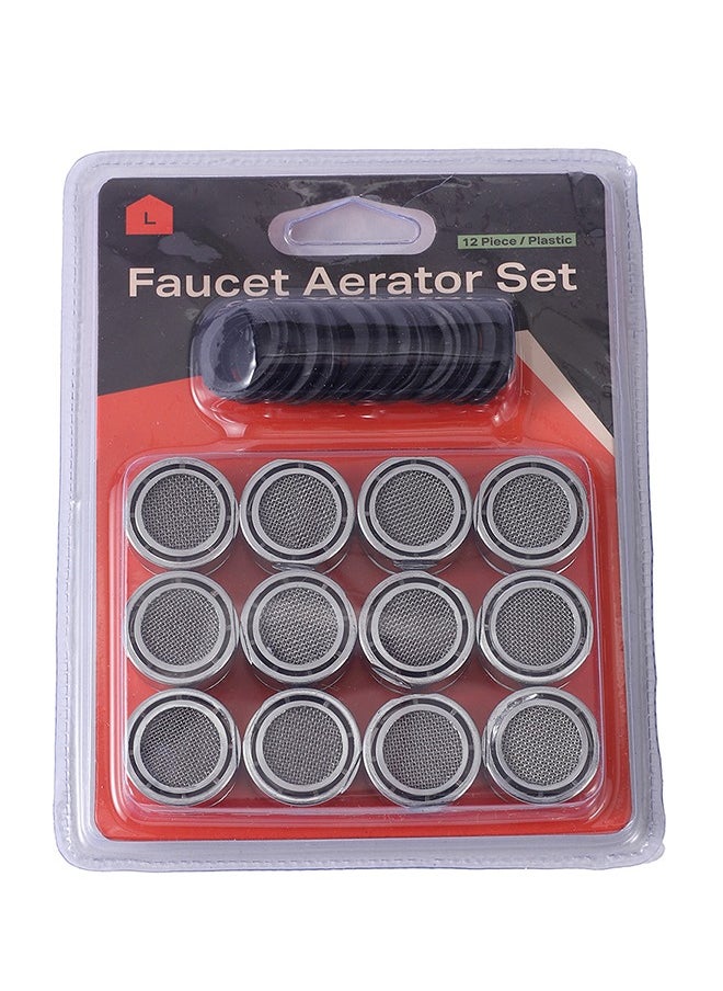 LAWAZIM Plastic Faucet Aerator Set - 12 Piece - Kitchen Bathroom Sinks Faucet Flow Restrictor, ABS Plastic Water Saving Aerator Tap Parts, LeakProof, Male thread Screw-on Universal Fit Bulk Pack.  - Image 5