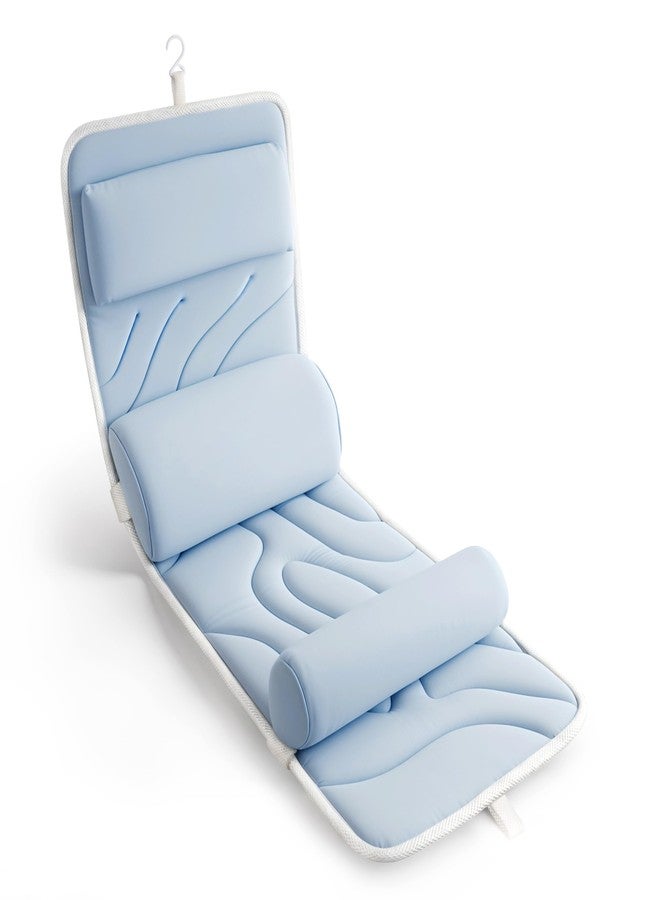 Sunlit Ultra Soft Full Body Bath Pillow for Bathtub, Luxury Thick Tub Pillow for Head Neck Back Support with Lumbar Pillow Multi-Function Stopper, Spa Pillow with Strong Suction Cups, Bath Accessories - Image 1