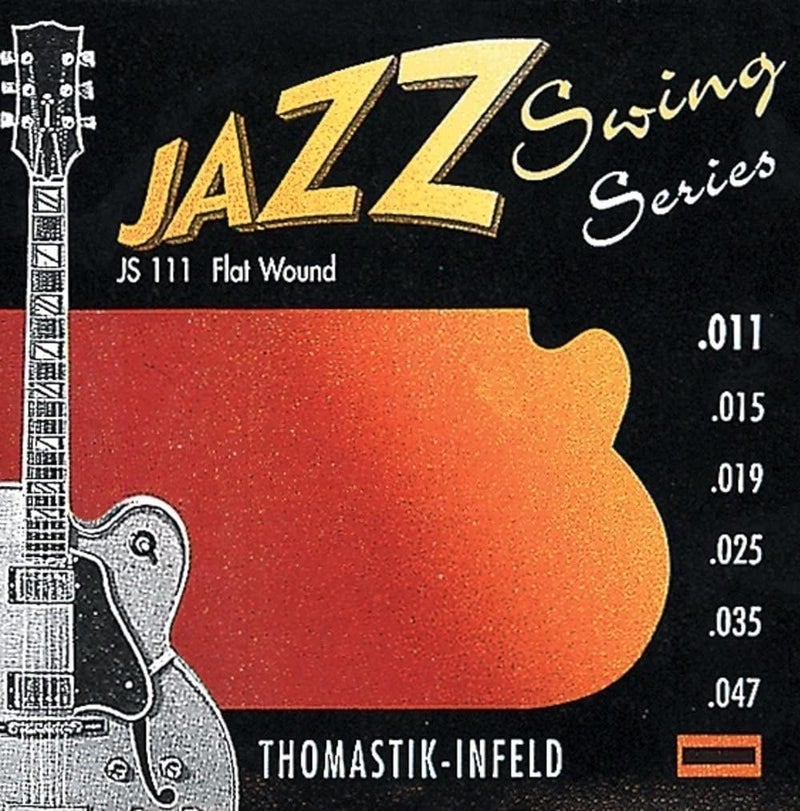 Thomastik-Infeld سلاسل الجيتار المسطحة الخفيفة من سلسلة ثوماستيك-إنفيلد جاز سوينغ JS111 .011-.047 - Image 1