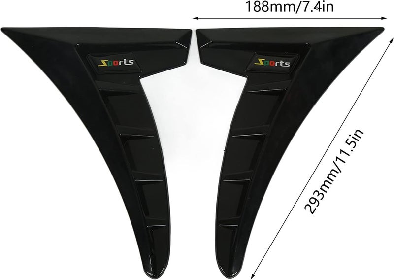 2 Pack Side Fender Vent for Mazda CX-5 2023-2025, Fake Air Intake Decorative Trim Black - Image 2