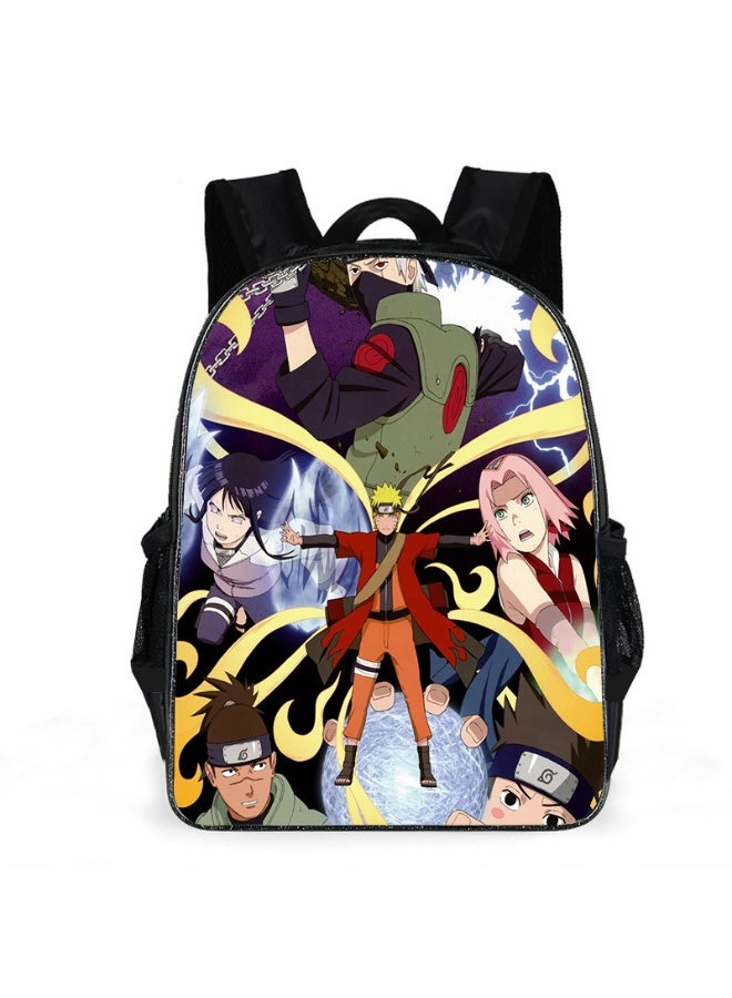 ناروتو الكرتون أنيمي على ظهره الحقائب المدرسية للمراهقين وطلاب المدارس الابتدائية الرجال والنساء الترفيه الرياضة الظهر - Image 1