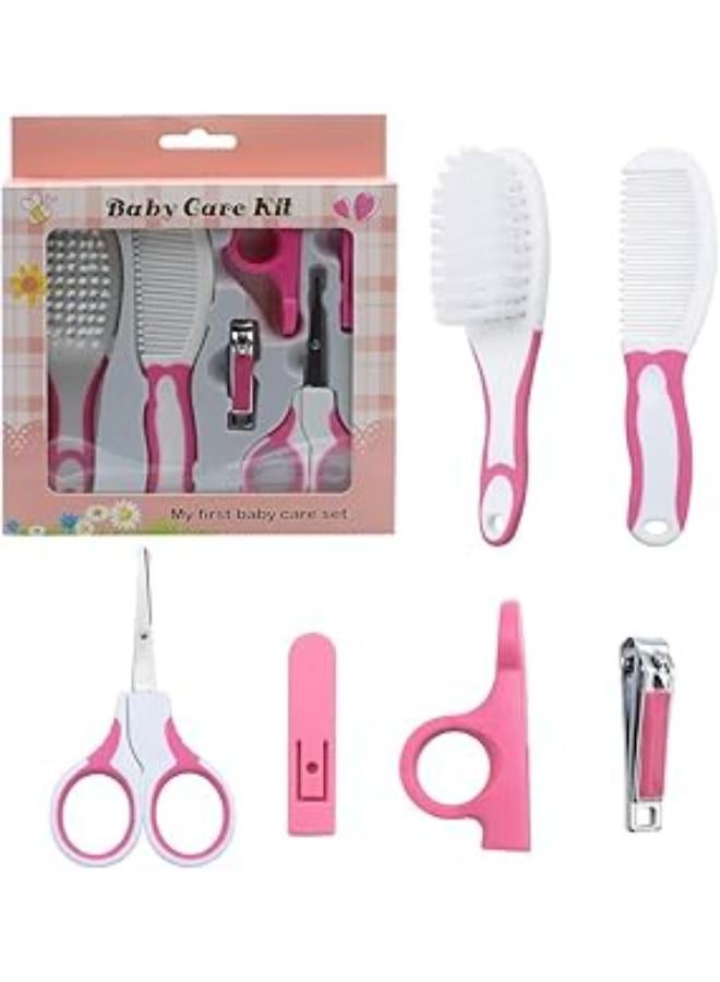 العناية بأظافر الطفل - مجموعة العناية بالطفل وتنظيفه للرضع - التنظيف الشخصي اليومي، مجموعة مانيكير حديثي الولادة - مجموعة العناية الصحية - مقص أظافر - فرشاة شعر