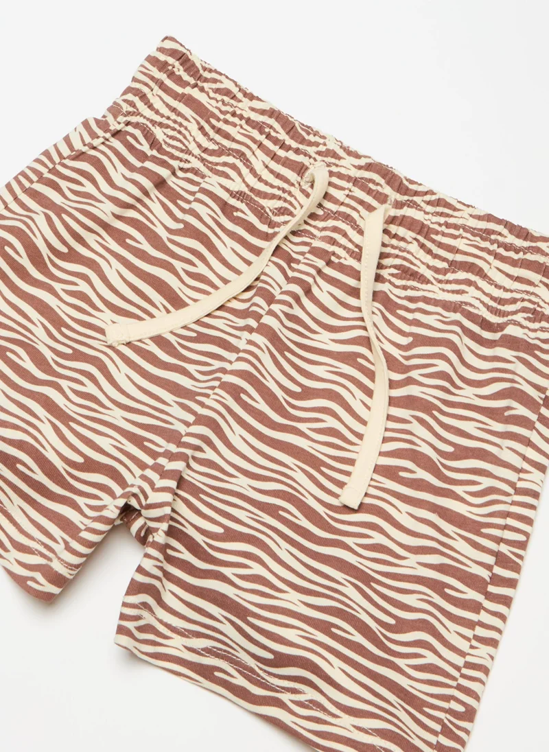 Ovs Shorts With Speckled Print