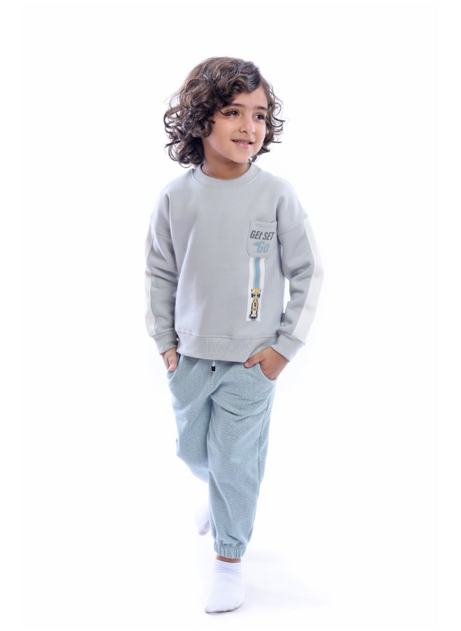 جونيور - طقم أولادي " سويتشيرت & بنطلون " - Image 1