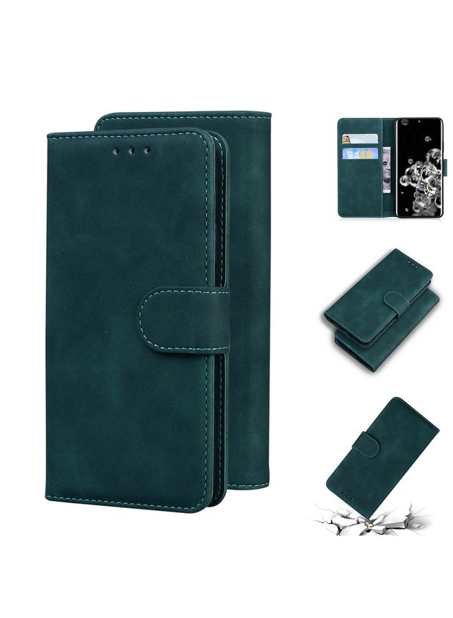 S-TOP Case For Samsung Galaxy S20 Ultra Skin Feel Pure Color Flip Leather Phone Case - Image 1