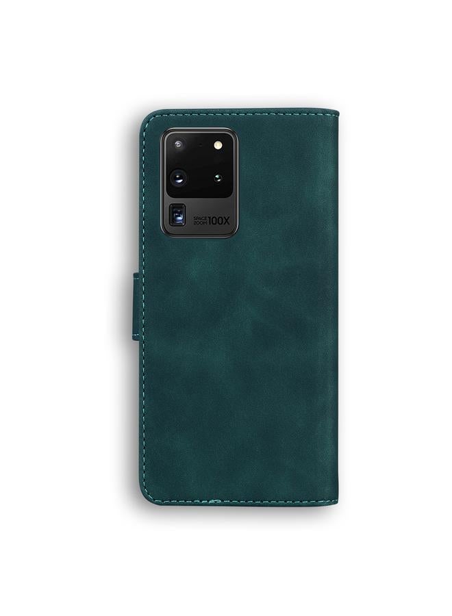 S-TOP Case For Samsung Galaxy S20 Ultra Skin Feel Pure Color Flip Leather Phone Case - Image 3