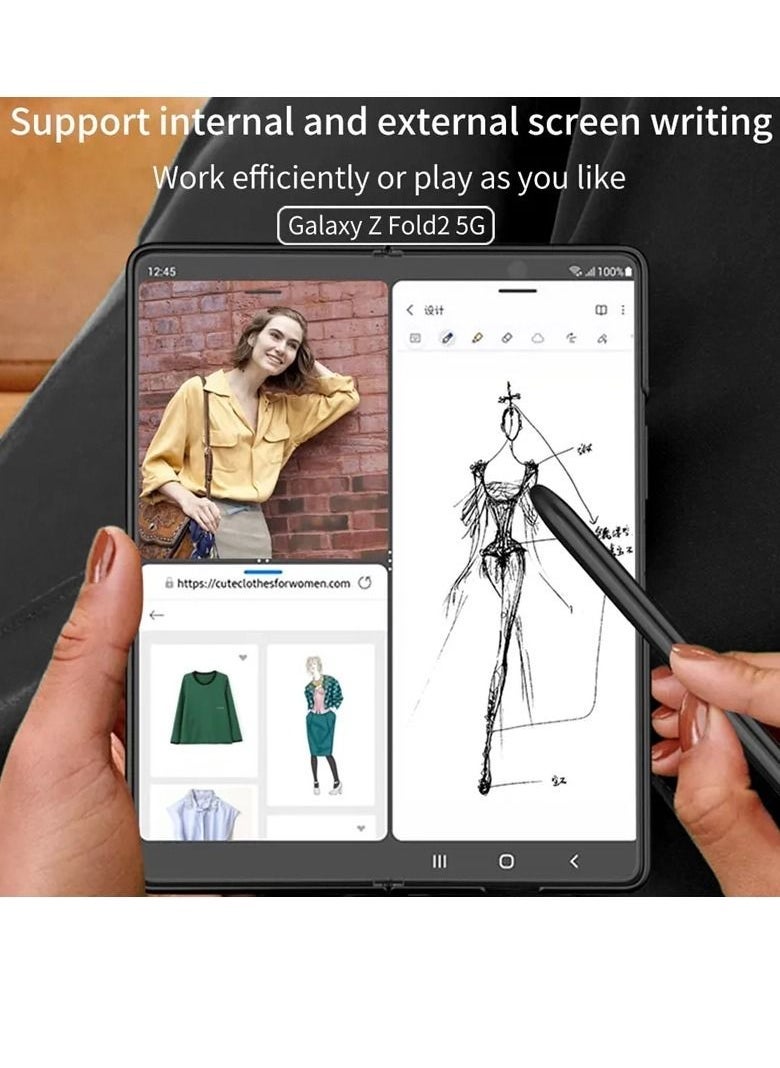 Galaxy Z Fold 4 S Pen Fold Edition,S Pen Samsung Z Fold 4,4096 Pressure Levels,Stylus Pen Replacement for Samsung Galaxy Z Fold 4 5G + Tips/Nibs(Black) - Image 2