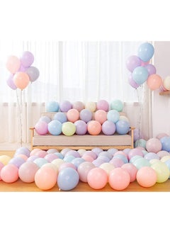 SKY-TOUCH SKY-TOUCH 100 pcs Macaron Latex Party Balloons，Candy Colored Latex Party Balloons For Wedding, Graduation, Kids Birthday Party,Christmas,Baby Shower, Party Supplies, Arch Balloon Tower  - Image 5