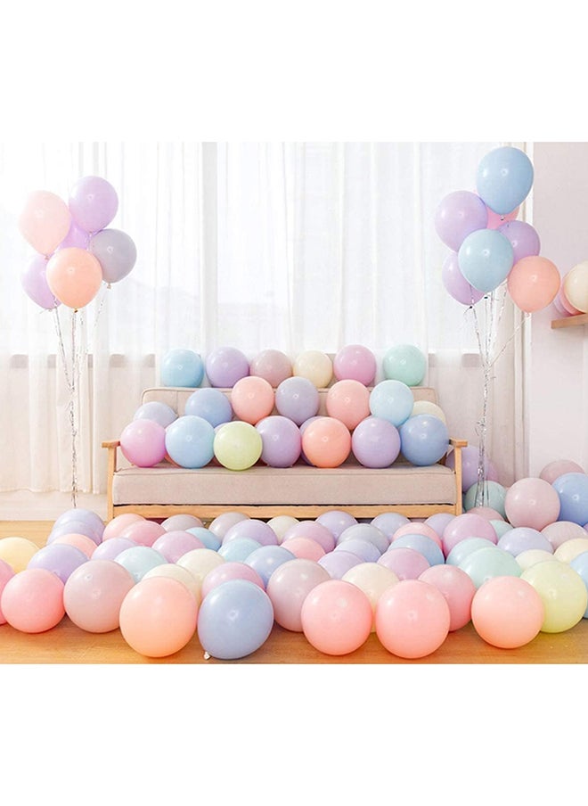 SKY-TOUCH 100 Pcs Macaron Latex Party Balloons Candy Colored Latex Party Balloons For Wedding Graduation Kids Birthday Partychristmasbaby Shower Party Supplies Arch Balloon Tower  - Image 5