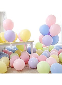SKY-TOUCH SKY-TOUCH 100 pcs Macaron Latex Party Balloons，Candy Colored Latex Party Balloons For Wedding, Graduation, Kids Birthday Party,Christmas,Baby Shower, Party Supplies, Arch Balloon Tower  - Image 2
