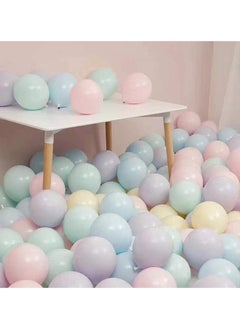 SKY-TOUCH SKY-TOUCH 100 pcs Macaron Latex Party Balloons，Candy Colored Latex Party Balloons For Wedding, Graduation, Kids Birthday Party,Christmas,Baby Shower, Party Supplies, Arch Balloon Tower  - Image 3