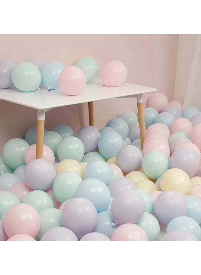 SKY-TOUCH 100 Pcs Macaron Latex Party Balloons Candy Colored Latex Party Balloons For Wedding Graduation Kids Birthday Partychristmasbaby Shower Party Supplies Arch Balloon Tower  - Image 3