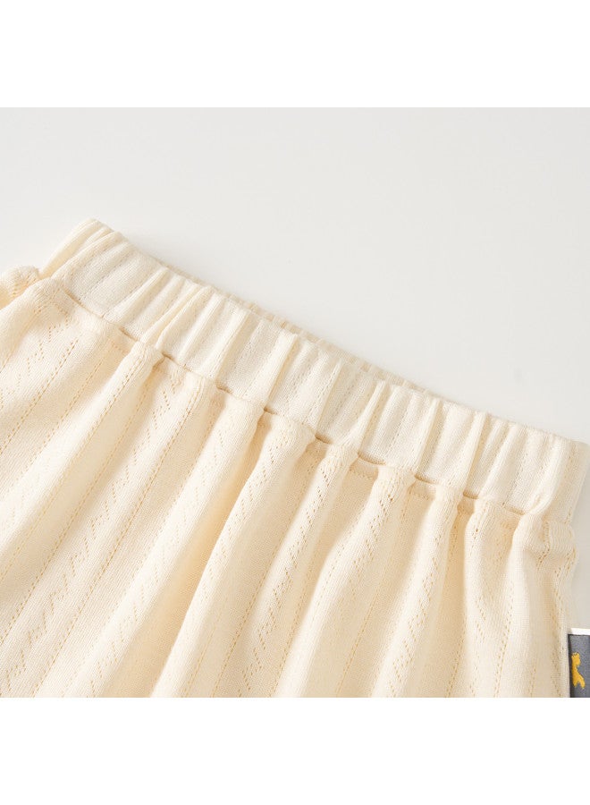 Tongtai Baby Pants Summer Modal Cotton Infant Pp Shorts Unisex Children's Home Sleep Pants Jacquard - Image 4