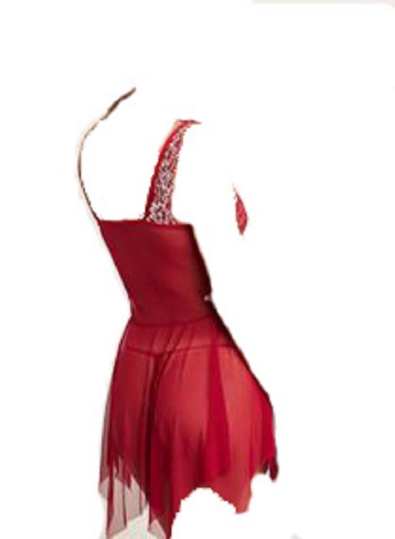 Women Lace Babydoll V Neck Sleepwear Nightdress.  - Image 4