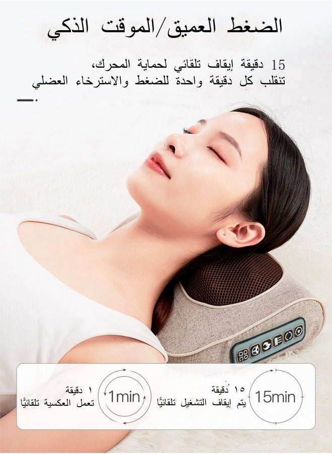 Ru syanl Home Electric Neck Massager Multifunctional Massage Pillow Suitable for Waist Legs and Other Parts  - Image 1