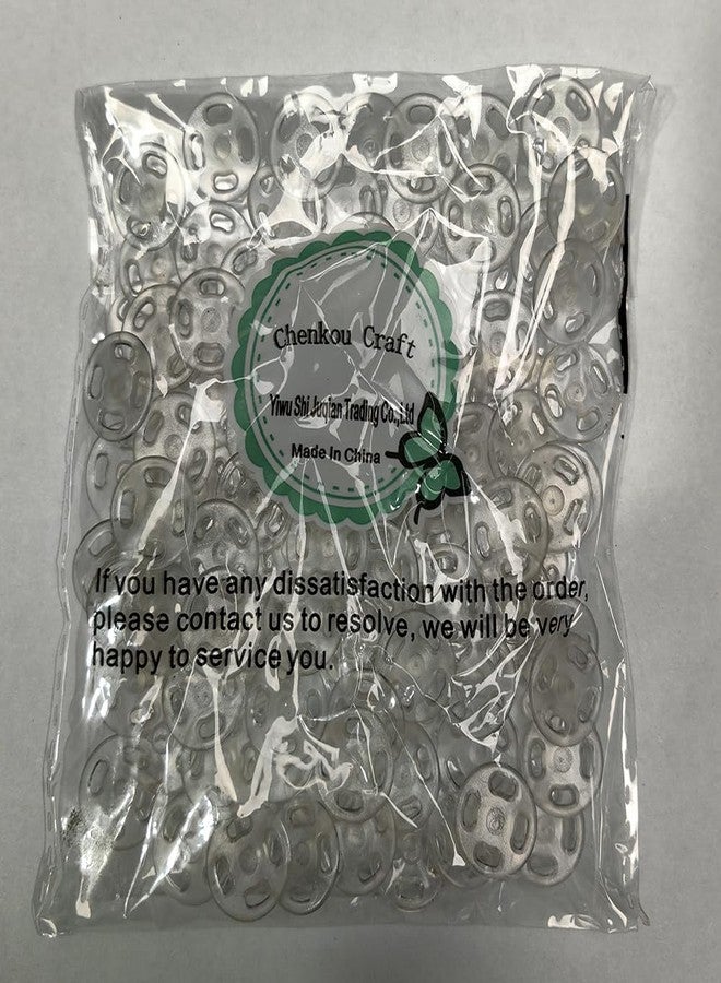 شينكو كرافت أزرار كبس بلاستيكية شفافة من تشينكو كرافت، اختر من بين 6 أحجام، 100 قطعة (13 مم) - Image 4