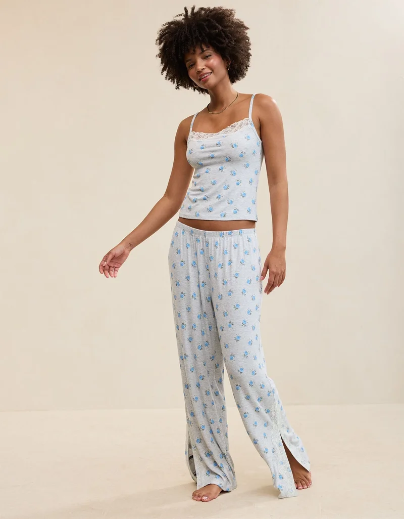 Aerie OVERSLEPT by Aerie Real Soft Ribbed Trouser PJ