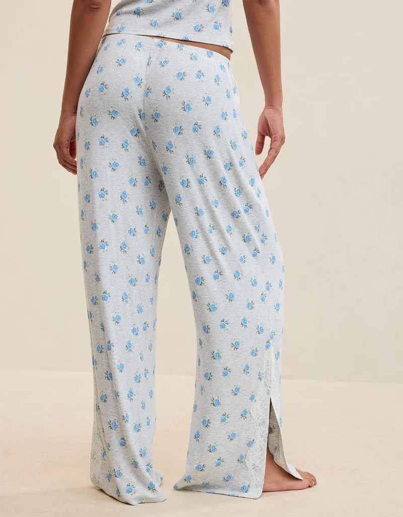 Aerie OVERSLEPT by Aerie Real Soft Ribbed Trouser PJ