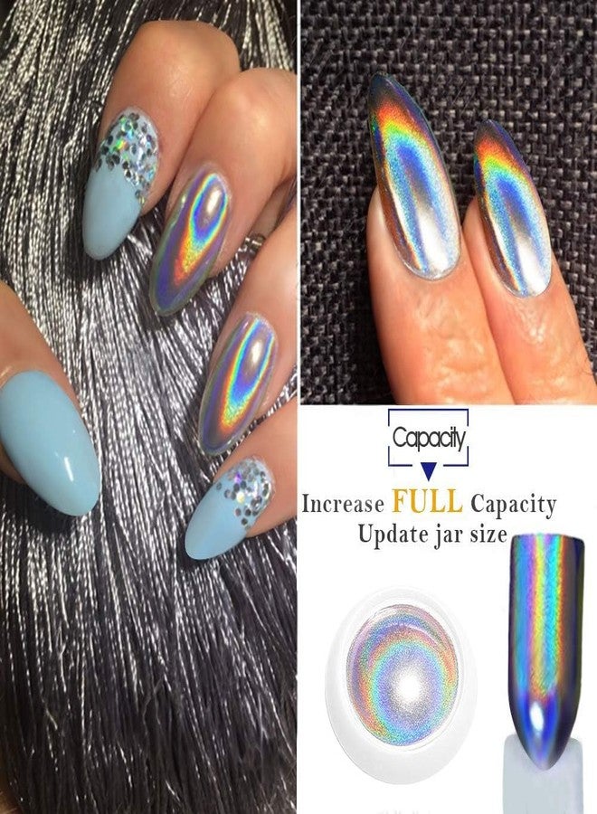 Pretty Diva PrettyDiva Holographic Nail Powder - Unicorn Rainbow Chrome Nails Powder Manicure Pigment 1g/jar - Image 4