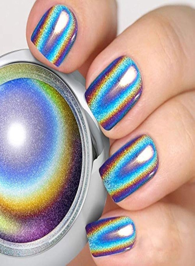 Pretty Diva PrettyDiva Holographic Nail Powder - Unicorn Rainbow Chrome Nails Powder Manicure Pigment 1g/jar - Image 1