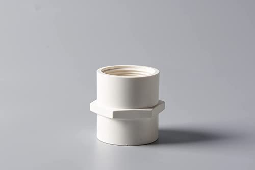 Rainbow Dream 3/4 Inch PVC Female Adapter Pipe Fitting (Socket x Female Pipe Thread) - 10 Pack, White - Image 5