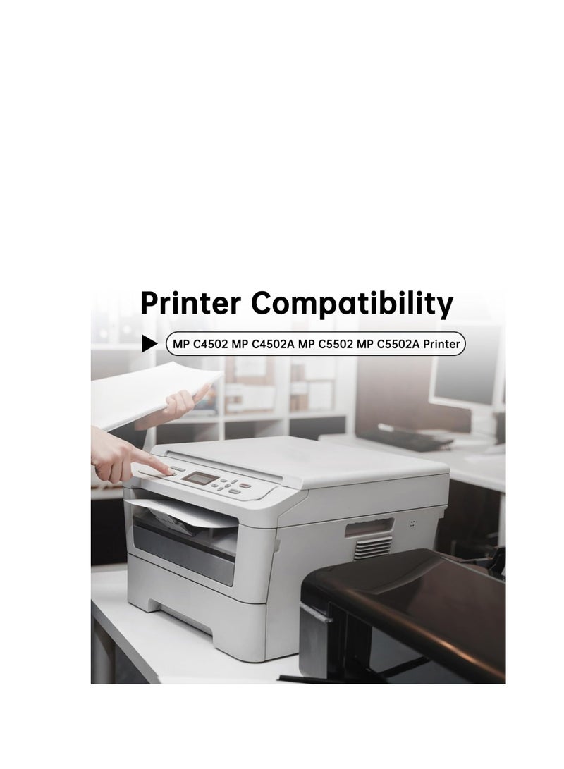 Terabyte Compatible RICOH MPC4502/5502 Copier Cartridges Compatible with Ricoh Aficio MPC 5000 4501 5501 3002 3502 4502 5502 MPC3002 MPC4502 - Image 3