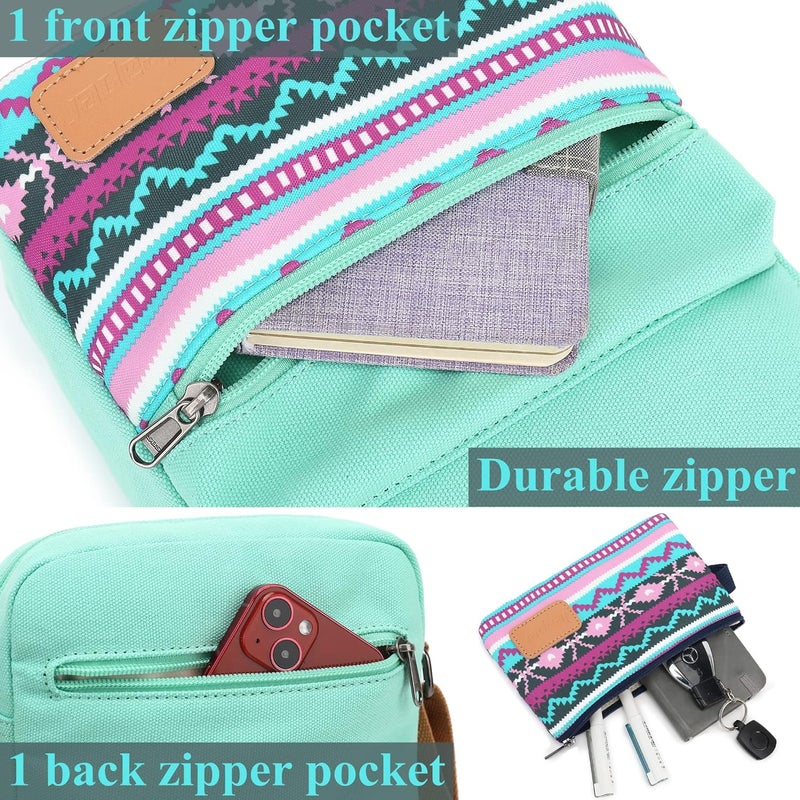 Leaper Girls Crossbody Purses for Kids 2 PCS Cross Body Bag Women Messenger Bag Girls Canvas Bag Cross Body Purse Set | for Kids, 2 PCS, Women - Image 5