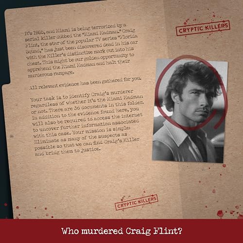 Cryptic Killers Unsolved murder mystery game Cold Case Files Investigation Detective cluesevidence Solve the crime For individuals date nights party groups Murder in Miami - Image 5