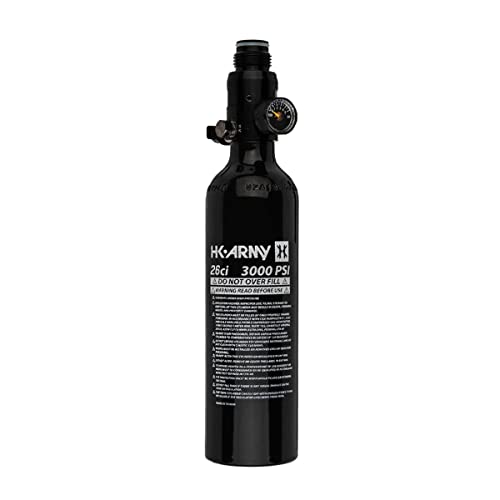 HK Army 26ci/3000psi Aluminum Compressed Air HPA Paintball Tank Air System - Black - Image 3