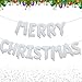Tellpet Merry Christmas Balloons Banner Christmas Party Decorations White - Image 2
