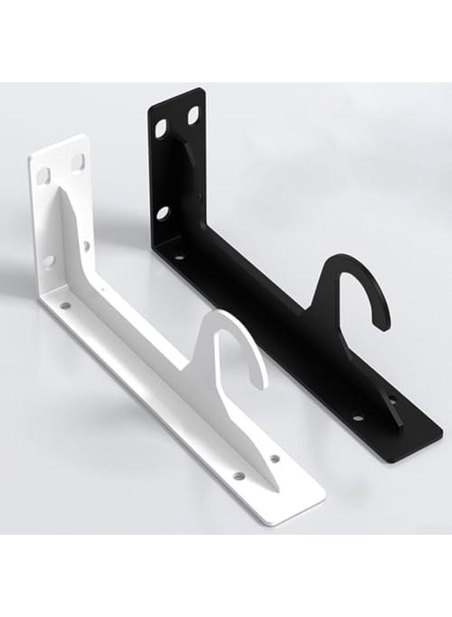 Heavy Duty 16 Inch Shelf Bracket Black Rust Proof Paint 110kg Load Capacity Indoor Outdoor - Image 5