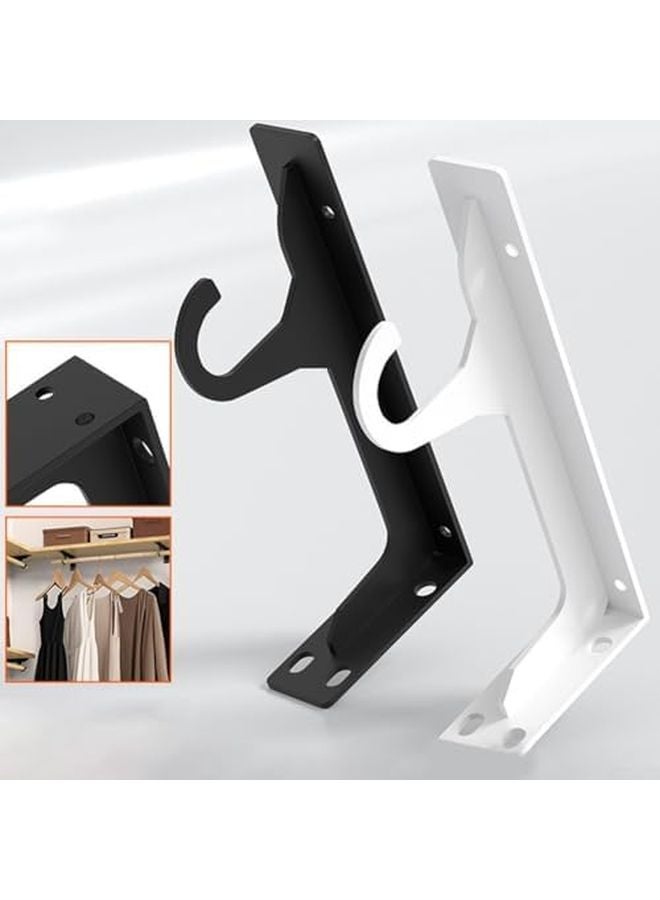 Heavy Duty 16 Inch Shelf Bracket Black Rust Proof Paint 110kg Load Capacity Indoor Outdoor - Image 4