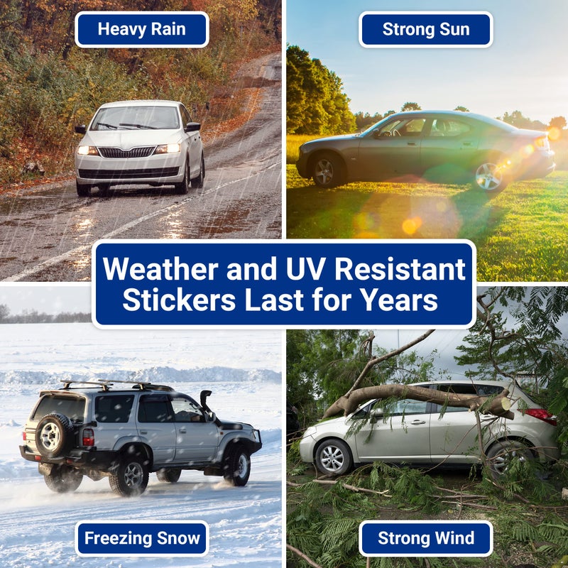 ELLOPI Higly Visible, Long-Lasting Vinyl Anti-Tailgating Bumper Stickers. Hilarious 1 Pack 3x9 in Funny Driving Decals. Strong Adhesive. Stick Joke Driver Labels on Cars, Trucks, Minivans and Other Vehicles - Image 4